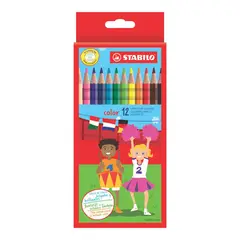 STABILO - Lápices Largos de Color 12und.
