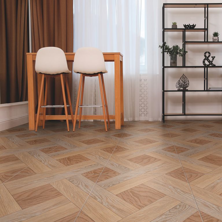 Cerámica Maderadas Foresta Bambu Marrón 60x60cm 1.8m2 .
