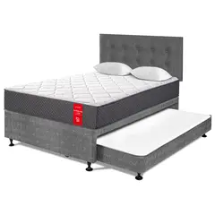 PARAISO - Dormitorio Divan Su Majestad de Lujo 2 Plazas Charcoal