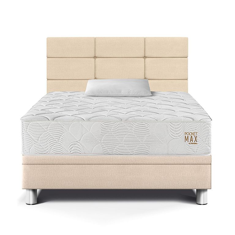 Dormitorio Boxet Blocks Pocket Max 1.5 Plazas Champagne