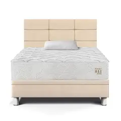 PARAISO - Dormitorio Boxet Blocks Pocket Max 1.5 Plazas Champagne