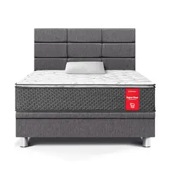 PARAISO - Dormitorio Boxet Blocks Super Star 1.5 Plazas Gris