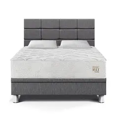PARAISO - Dormitorio Boxet Blocks Pocket Max 2 Plazas Gris