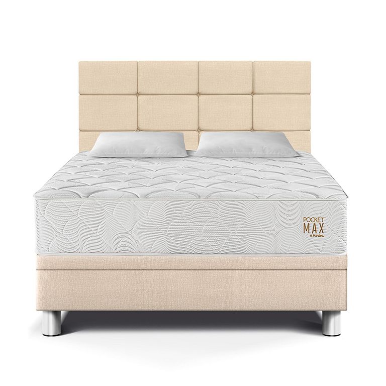 Dormitorio Boxet Blocks Pocket Max 2 Plazas Champagne