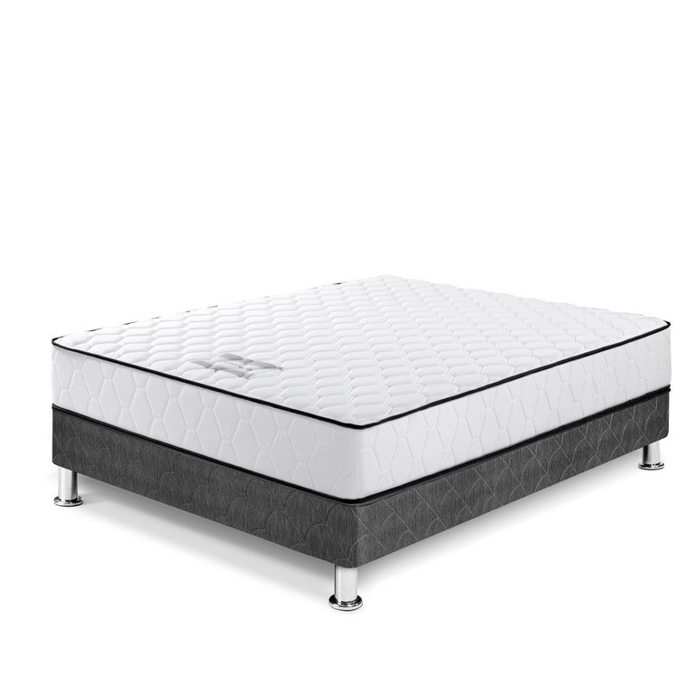 Cama Amanecer 2 Plazas Gris Oscuro