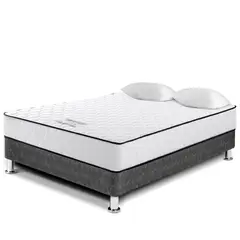 PARAISO - Cama Amanecer 2 Plazas Gris Oscuro