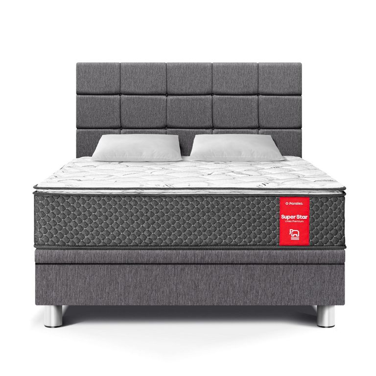 Dormitorio Boxet Blocks Super Star Queen Gris