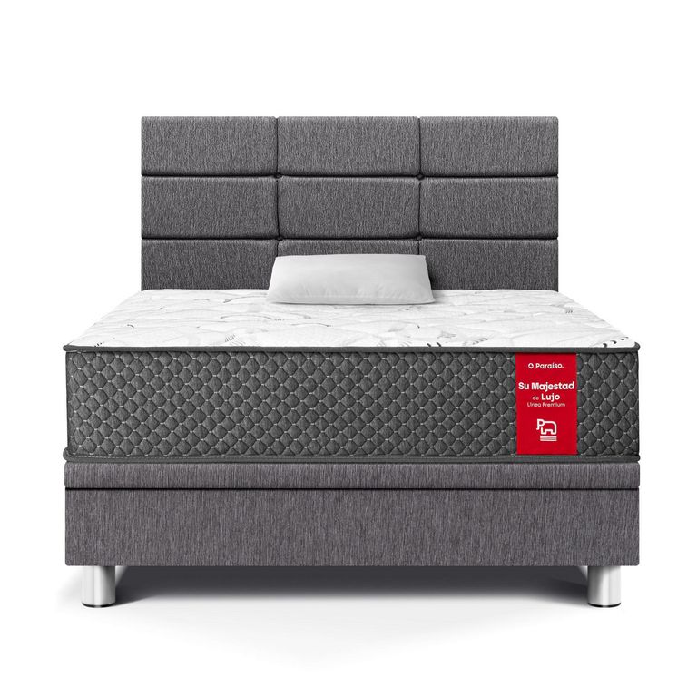 Dormitorio Boxet Blocks Su Majestad 1.5 Plazas Gris