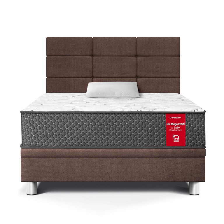Dormitorio Boxet Blocks Su Majestad 1.5 Plazas Chocolate