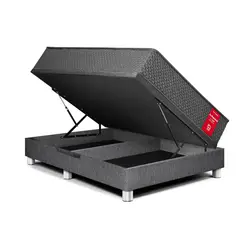PARAISO - Cama Boxet Su Majestad Queen Gris