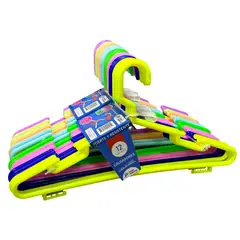 INDECOEL - Set 12 Ganchos Colores Fuertes