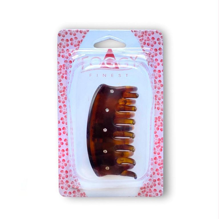 Clip Pinza Grande Marrón.