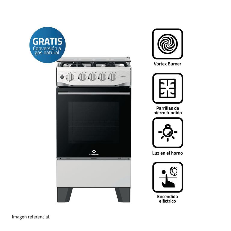 Cocina a Gas 4 Platos Nueva Cassatt