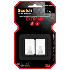 3M - Gancho Permanente Scotch Blanco Talla M con Capacidad de 1 Kilogramo