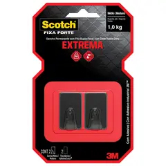 3M - Gancho Permanente Scotch Negro Talla M 1Kg