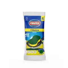 VIRUTEX - Esponja 2en1 x 6 unidades