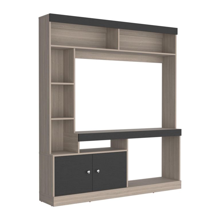 Estante de TV 65" Dante Bardolino y Wengue 180x180.6x30.3cm