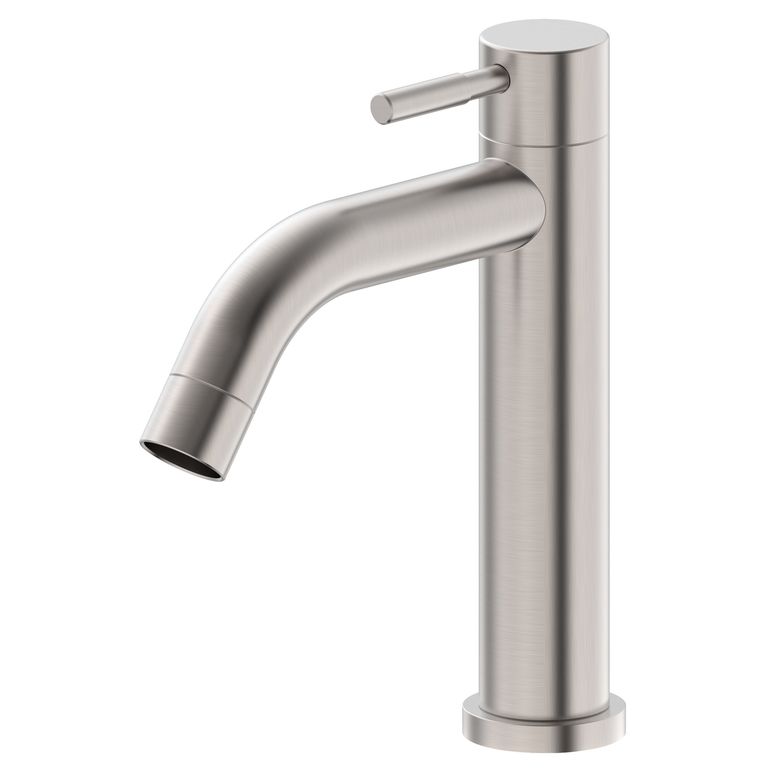 Llave de Lavatorio Monomando Bajo Acero Inoxidable