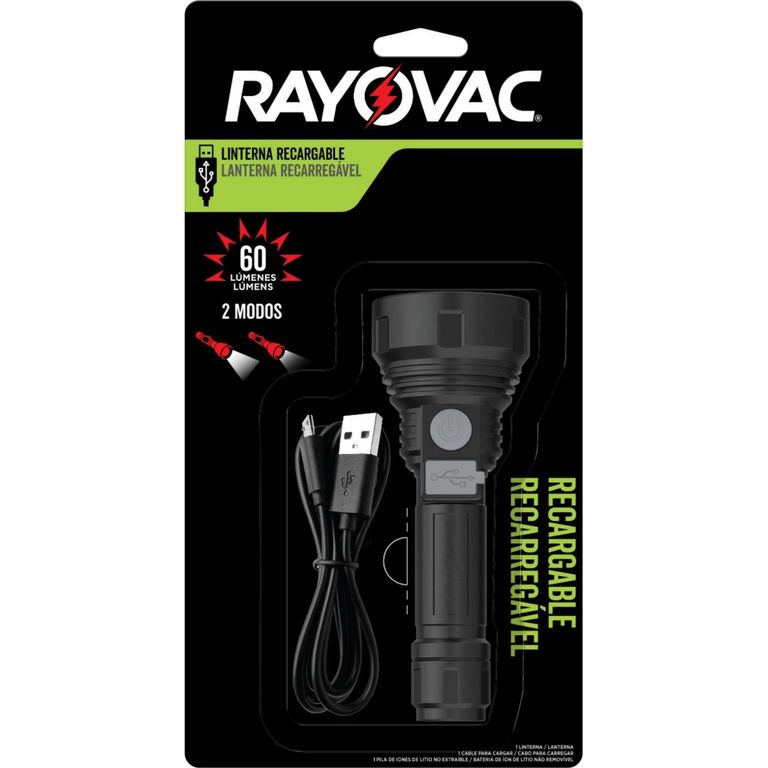 Rayovac Linterna Recargable 60 Lumens