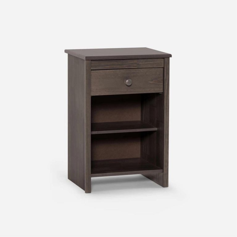 Velador 1 Cajón Ferrara 40x61x31cm Gris