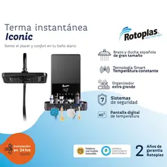 ROTOPLAS - Rapiducha Eléctrica Iconic con Salida Española 5500W