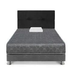 FORLI - Dormitorio 1.5 Plazas Gris Acqua + Almohada