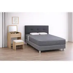 undefined - Combo Dormitorio Acqua 2 Plazas + Tocador Lindy
