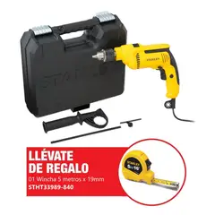 STANLEY - Taladro Percutor de 1/2 Pulgada de 700 Watts con Wincha de 5 Metros ST