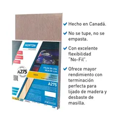 Norton - Lija Agua y Seco A275 Grano 320