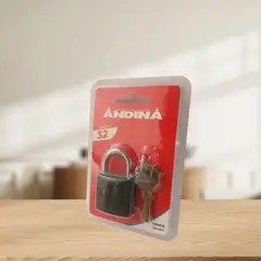 ANDINA - Candado Andina Modelo A32 en Blíster