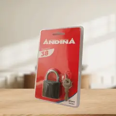 ANDINA - Candado Andina Modelo A63 en Blíster