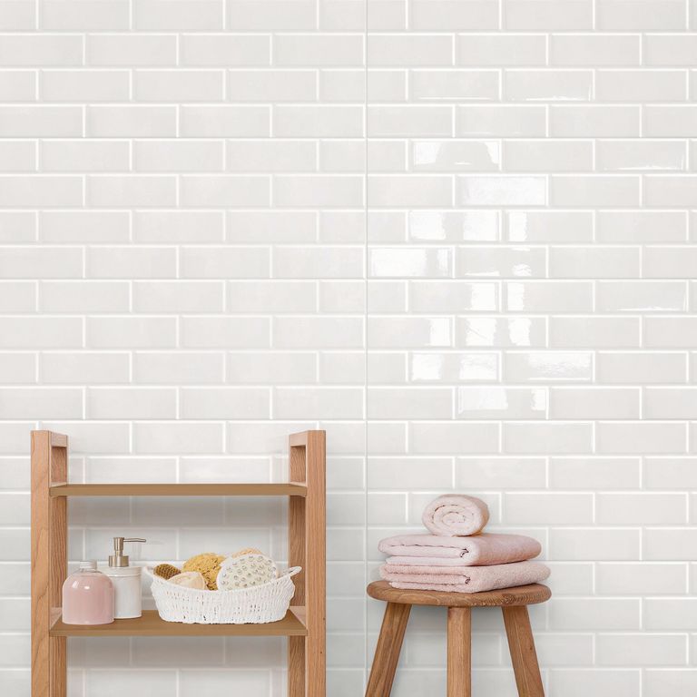 Cerámica Lisa Brick Blanco Muro 30 x 60cm 2.16m2