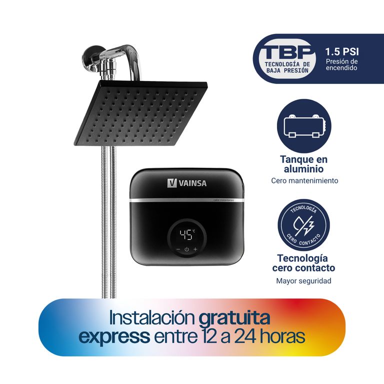 Rapiducha Eléctrica Vainsa VR31 5500W con Salida de Ducha