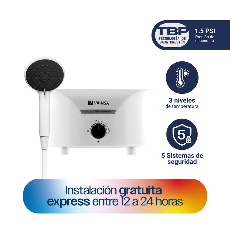 Rapiducha Eléctrica Vainsa VR11 5500W