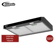 Klimatic - Campana Extractora 60cm Vento Black Plus