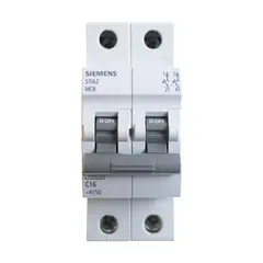 SIEMENS - Interruptor Termomagnetico SIEMENS 3x16A 10Ka 220V CurvaC IEC60898