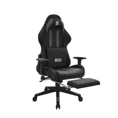 BONNO - Silla Gamer Titan con Reposapies Negro Gris Bonno