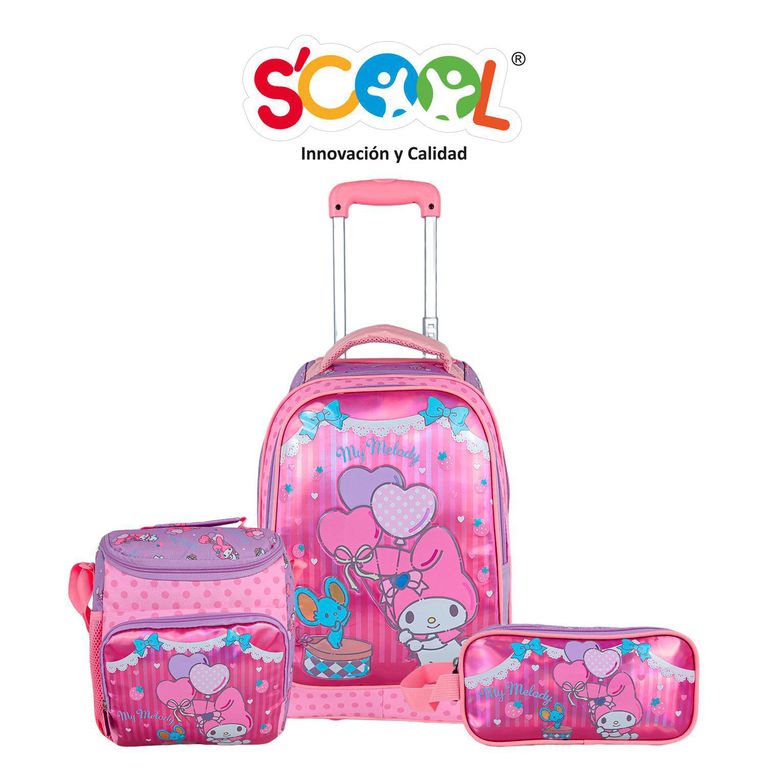 Maleta Set 3 Piezas My Melody Rosado