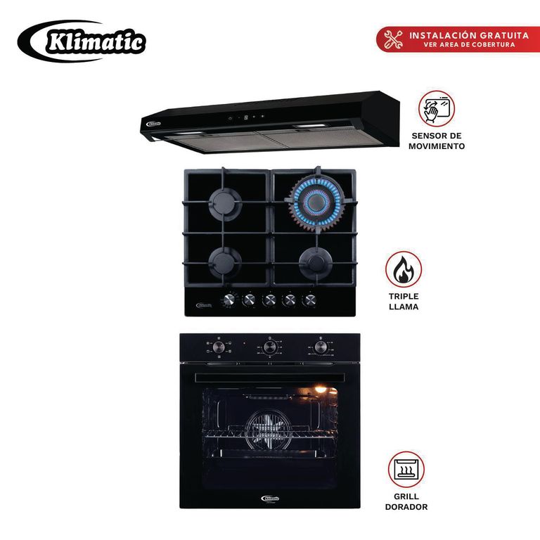 Combo de 3 Productos Trevi 60 Vento BKP y Essen