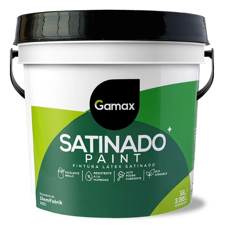 Latex Satinado Blanco Gamax 1 Galón