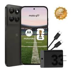 MOTOROLA - Celular Moto G77 5G 256GB Negro