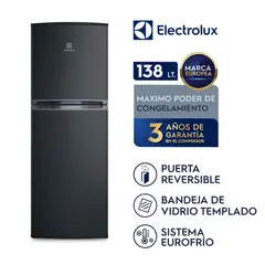Electrolux - Refrigeradora Top Freezer Frío Directo 138 Litros ERT18G2HNB