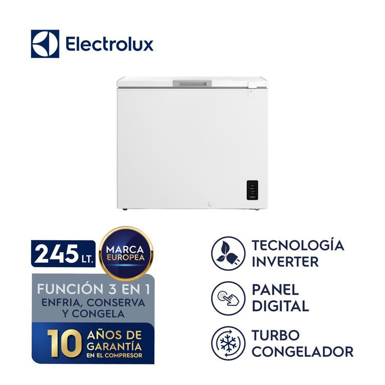 Congelador Horizontal 245L Inverter con Función Turbo EFH25S5P5AW