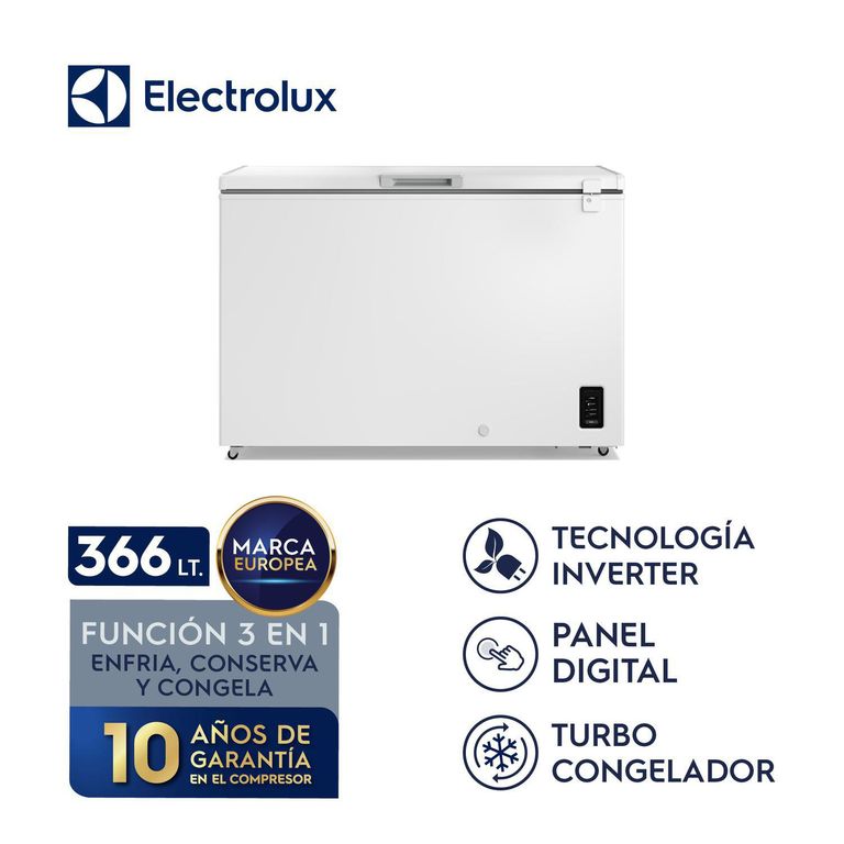 Congelador Horizontal 366L Inverter con Función Turbo EFH38S5P5AW