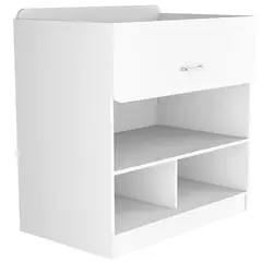 TUHOME - Cambiador Rosario con Cajón Blanco
