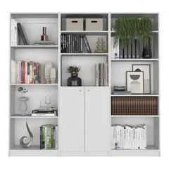 TUHOME - Estantes Home de 2 Puertas Blanco