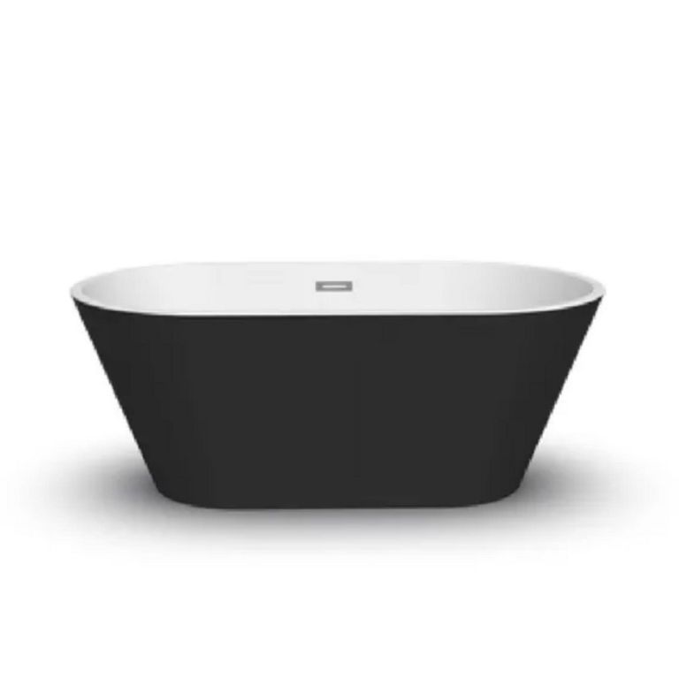 Tina Freestanding Marine Negra Ovalada168x80x58cm