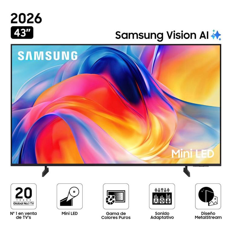 Televisor Mini LED 43 pulgadas 4K Ultra HD Tizen UN43M70HAGXPE