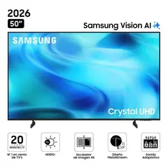 SAMSUNG - Televisor 50'' 4K Ultra HD Tizen UN50U8000HGXPE