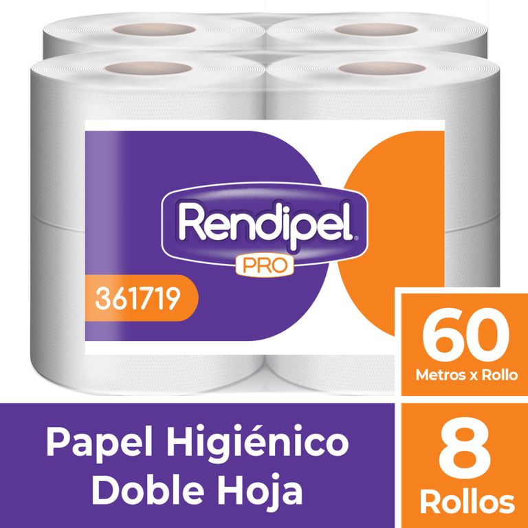Papel Higiénico Rendipel 60 m x 8